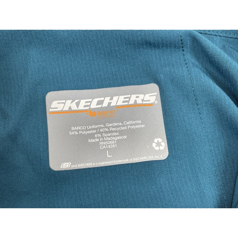 Skechers Barco Scrubs 3PKT Reliance Cargo Drawstring Pants Womens L Bahama NWT - Picture 9 of 10